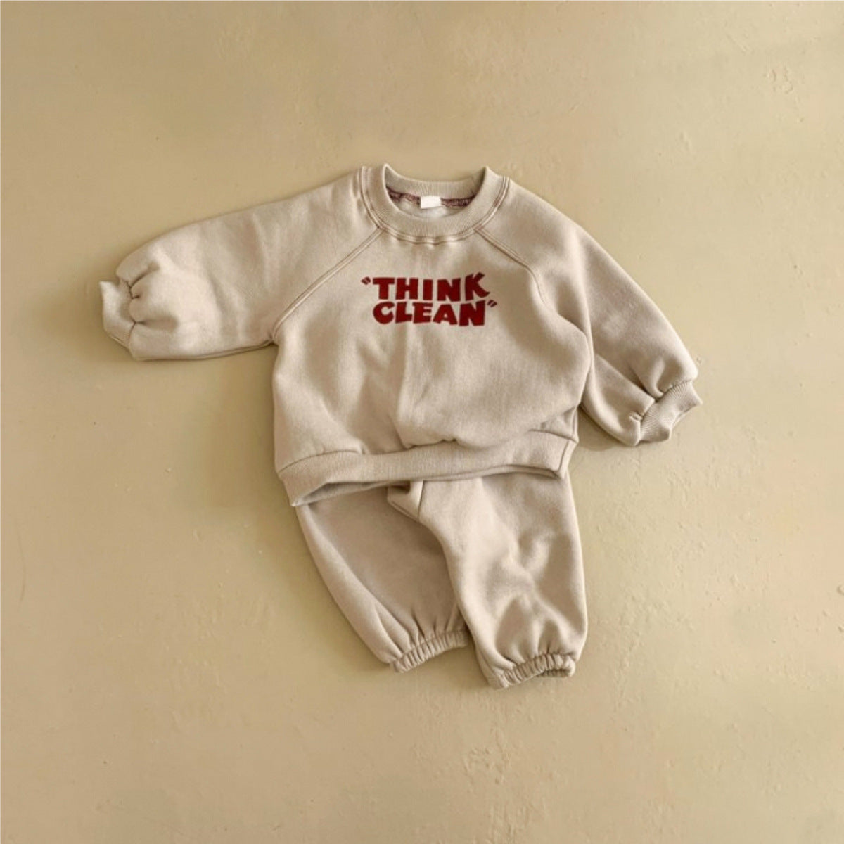 Winter and Spring Baby Kids Unisex Long Sleeves Letters Pattern Pullover and Plain Pants Clothing Set, MyKids-USA®, Baby & Toddler Outfits, MyKids-USA -  -  -  -  -  -  - .