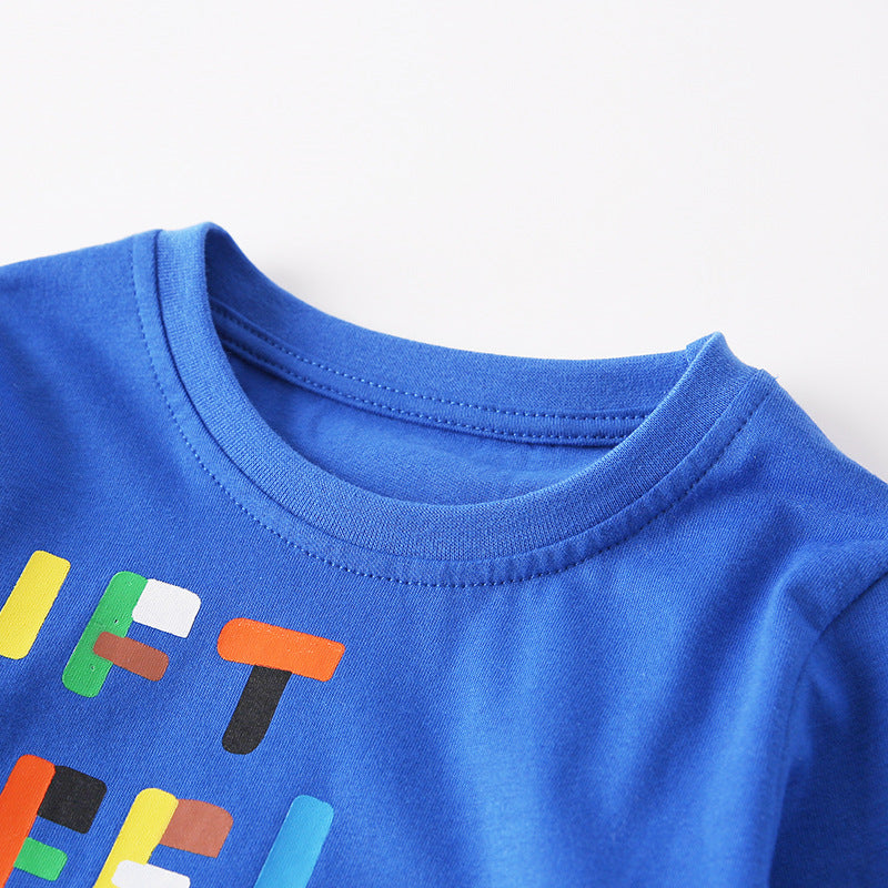 Spring and Autumn Boys Aliens Cartoon Pattern Long Sleeves Top and Pants Clothing Set, MyKids-USA®, Baby & Toddler Outfits, MyKids-USA -  -  -  -  -  -  - 