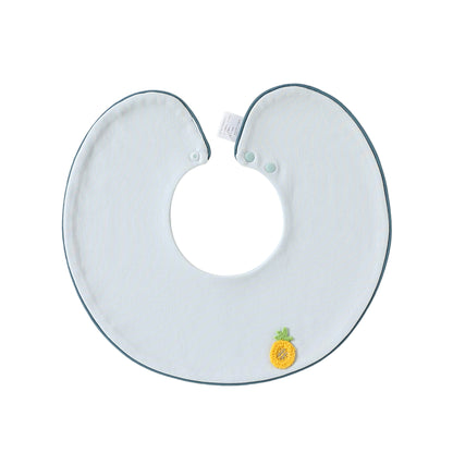 Adorable Fruits Cartoon Pattern Snap-on Round Shaped Bib, MyKids-USA®, Bibs, MyKids-USA -  -  -  -  -  -  - .