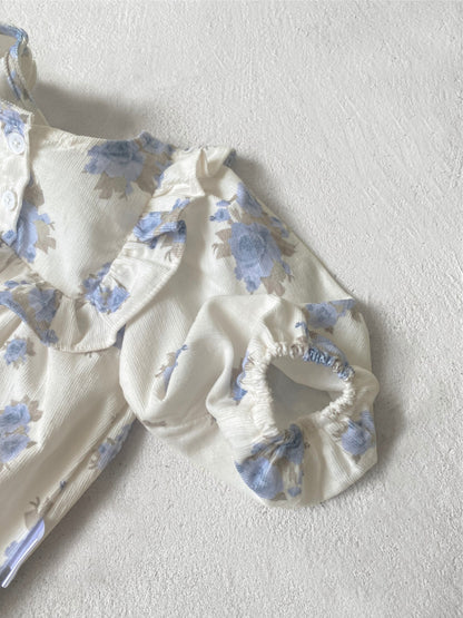 MyKids-USA® Autumn Arrival Flowers Pattern Baby Kids Girls Princess Long Sleeves Cute Bodysuit