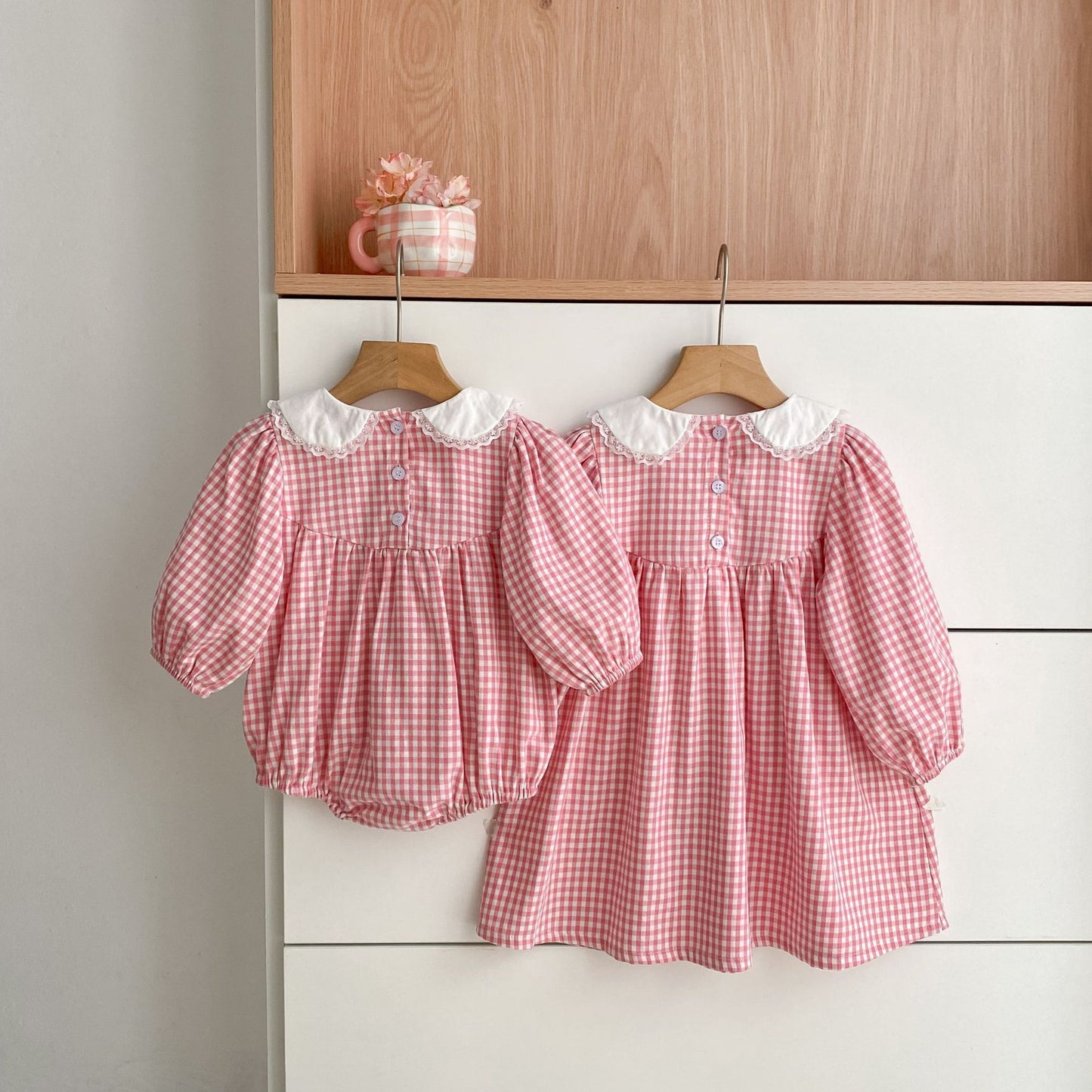 Arrival Spring and Autumn Plaid Pattern Baby Kids Girls Onesies and Dress – Princess Sister Matching Set, MyKids-USA®, Baby & Toddler Dresses, MyKids-USA -  -  -  -  -  -  - .