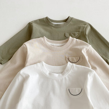 Autumn Arrival Baby Kids Unisex Casual Long Sleeves Crew Neck Top, MyKids-USA®, Baby & Toddler Tops, MyKids-USA -  -  -  -  -  -  - 