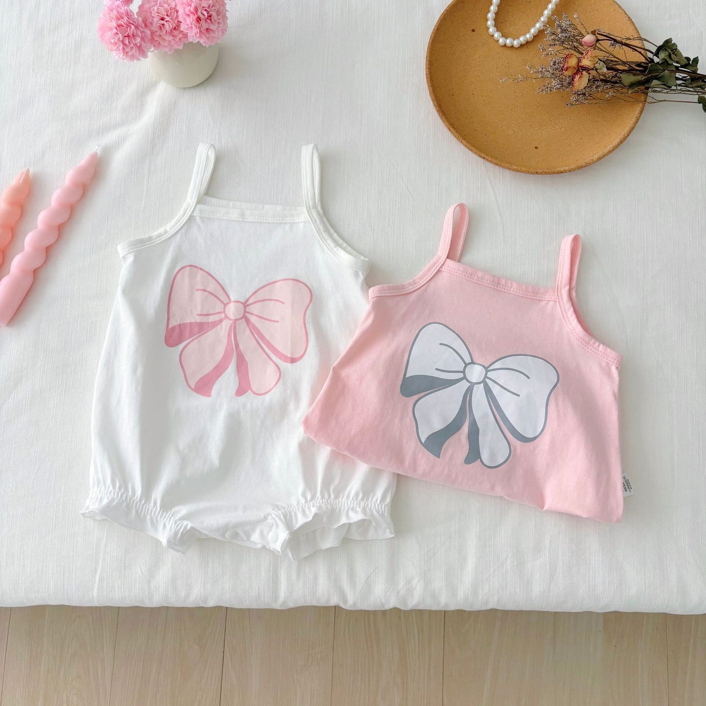 Summer Arrival Baby Girls Cute Butterfly-bow Pattern Sleeveless Onesies, MyKids-USA®, Baby One-Pieces, MyKids-USA -  -  -  -  -  -  - 