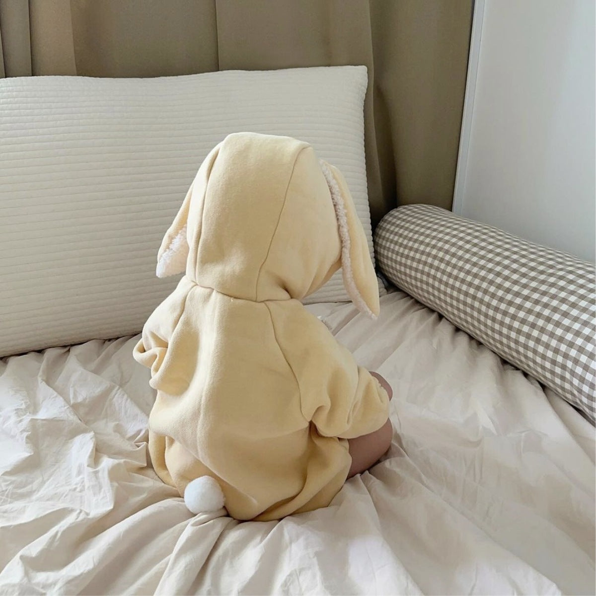 Arrival Autumn and Winter Baby Unisex Simple Fleece-Lined Long Sleeves Hooded Bodysuit, MyKids-USA®, Bodysuits, MyKids-USA -  -  -  -  -  -  - .