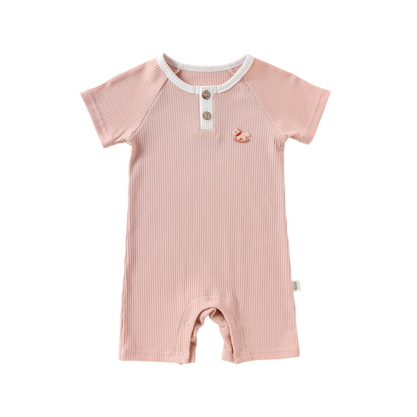 Summer Arrival Baby Unisex Short Sleeves Cartoon Pattern Rompers Bodysuits, MyKids-USA®, Baby & Children's One-Pieces, MyKids-USA - Size/Age - 66 (3-6M) - Color - Pink -  -  - TR2604291704-C.