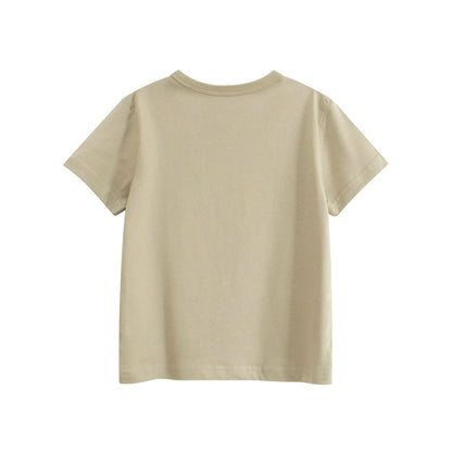 Summer Boys’ Teddy Bear Cartoon and Letters Pattern T-shirt in European and American Style, MyKids-USA®, Baby & Toddler Tops, MyKids-USA -  -  -  -  -  -  - 