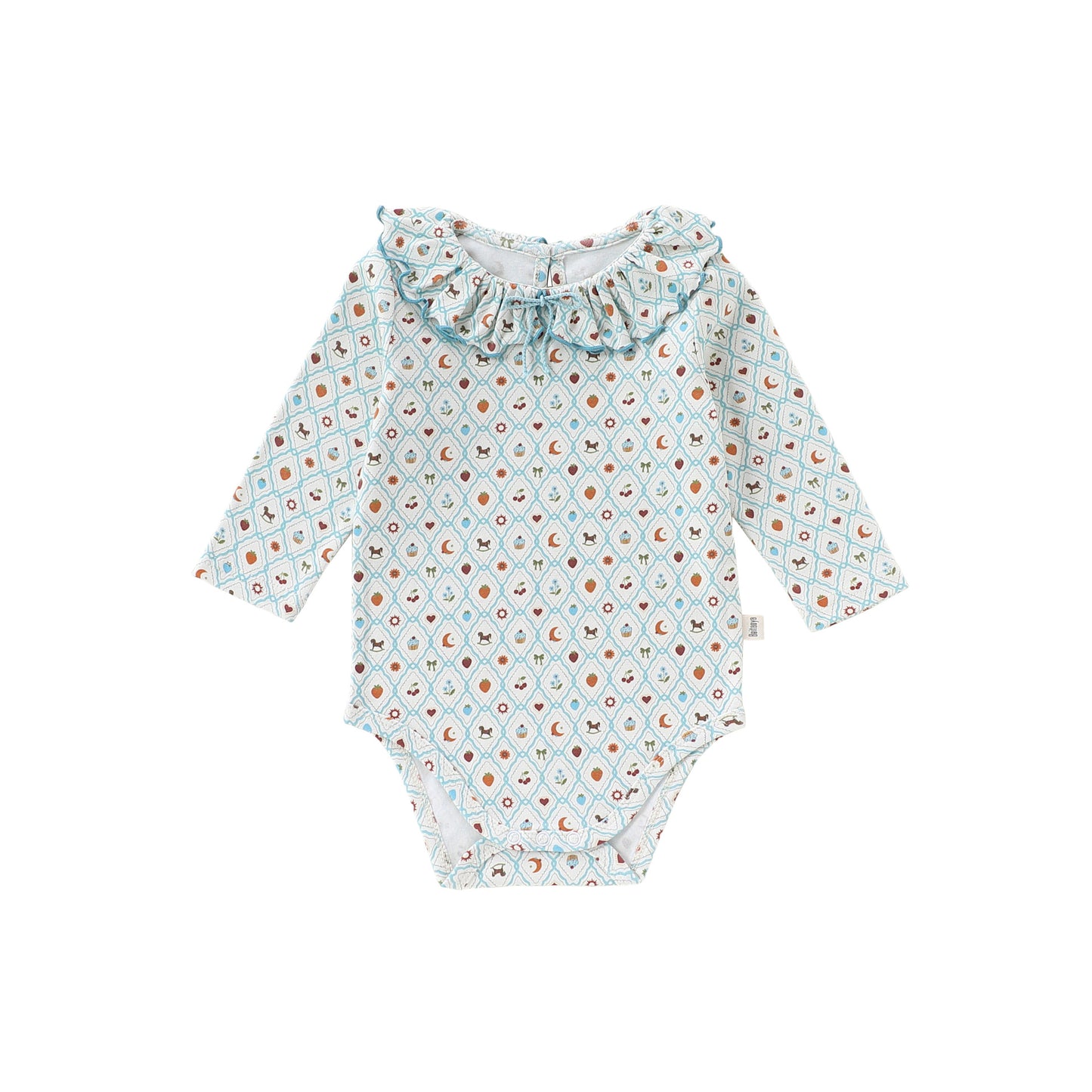 Spring Arrival Baby Unisex Long Sleeves Geometric and Fruits Pattern Bodysuit, MyKids-USA®, Baby One-Pieces, MyKids-USA - Size/Age - 66 (3-6M) - Color - Green -  -  - TR2603041530-A.