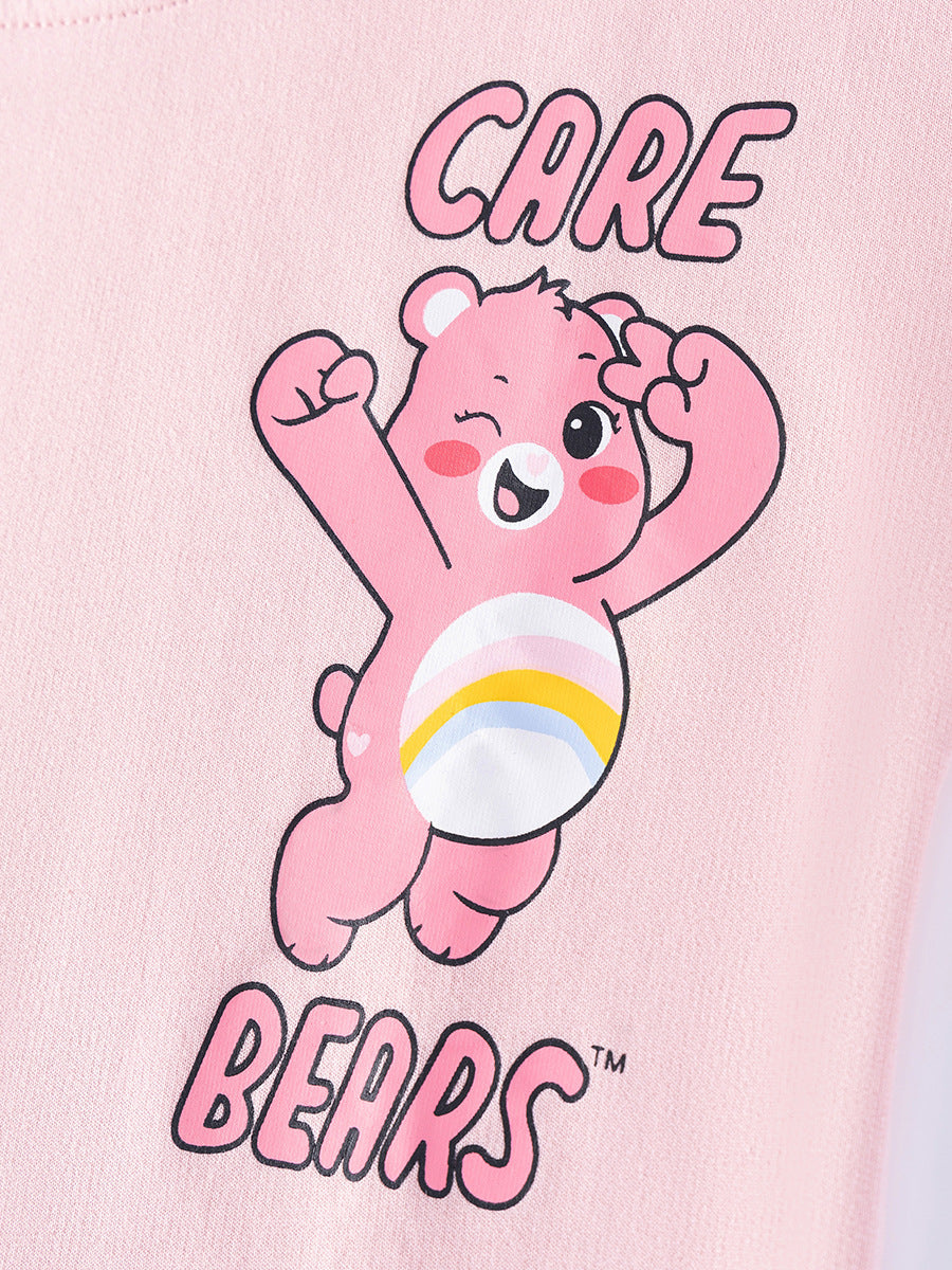 Summer Arrival Teddy Cartoon Pattern Short Sleeves Tulle Dress for Stylish Girls, MyKids-USA®, Baby & Toddler Dresses, MyKids-USA -  -  -  -  -  -  - 