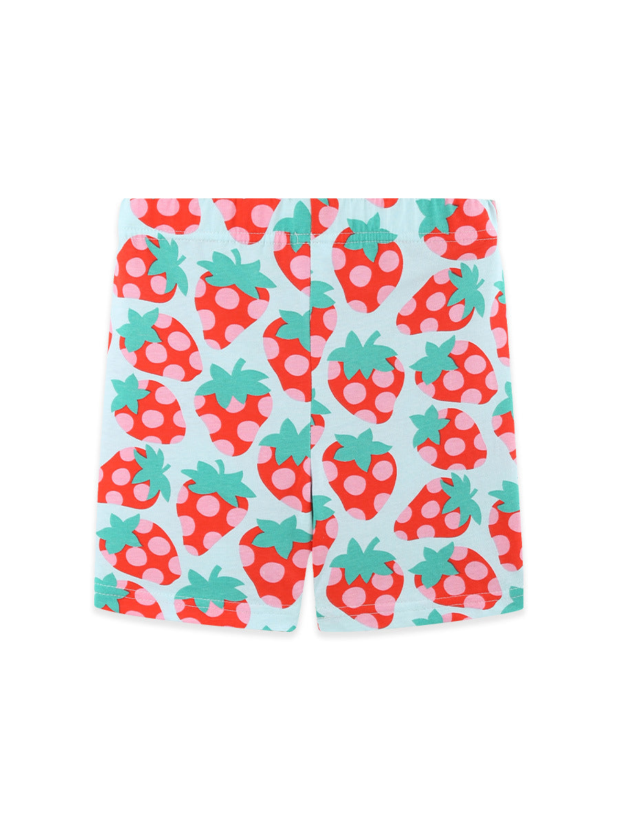 Arrival Summer Baby Kids Girls Strawberry Shorts