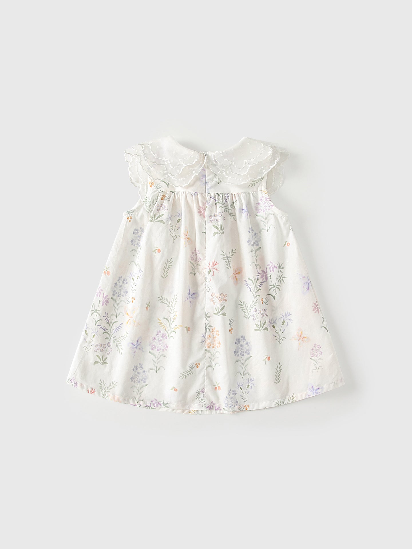 Summer Baby Kids Girls Sleeveless Floral Pattern Dress