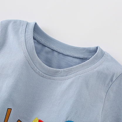 Summer Boys’ Cartoon Animals and Farm Pattern T-shirt in European and American Style, MyKids-USA®, Baby & Toddler Tops, MyKids-USA -  -  -  -  -  -  - 