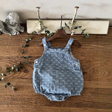 Autumn and Spring Arrival Baby Unisex Denim Sleeveless Butterfly-bows Pattern Bodysuit, MyKids-USA®, Baby One-Pieces, MyKids-USA -  -  -  -  -  -  - .