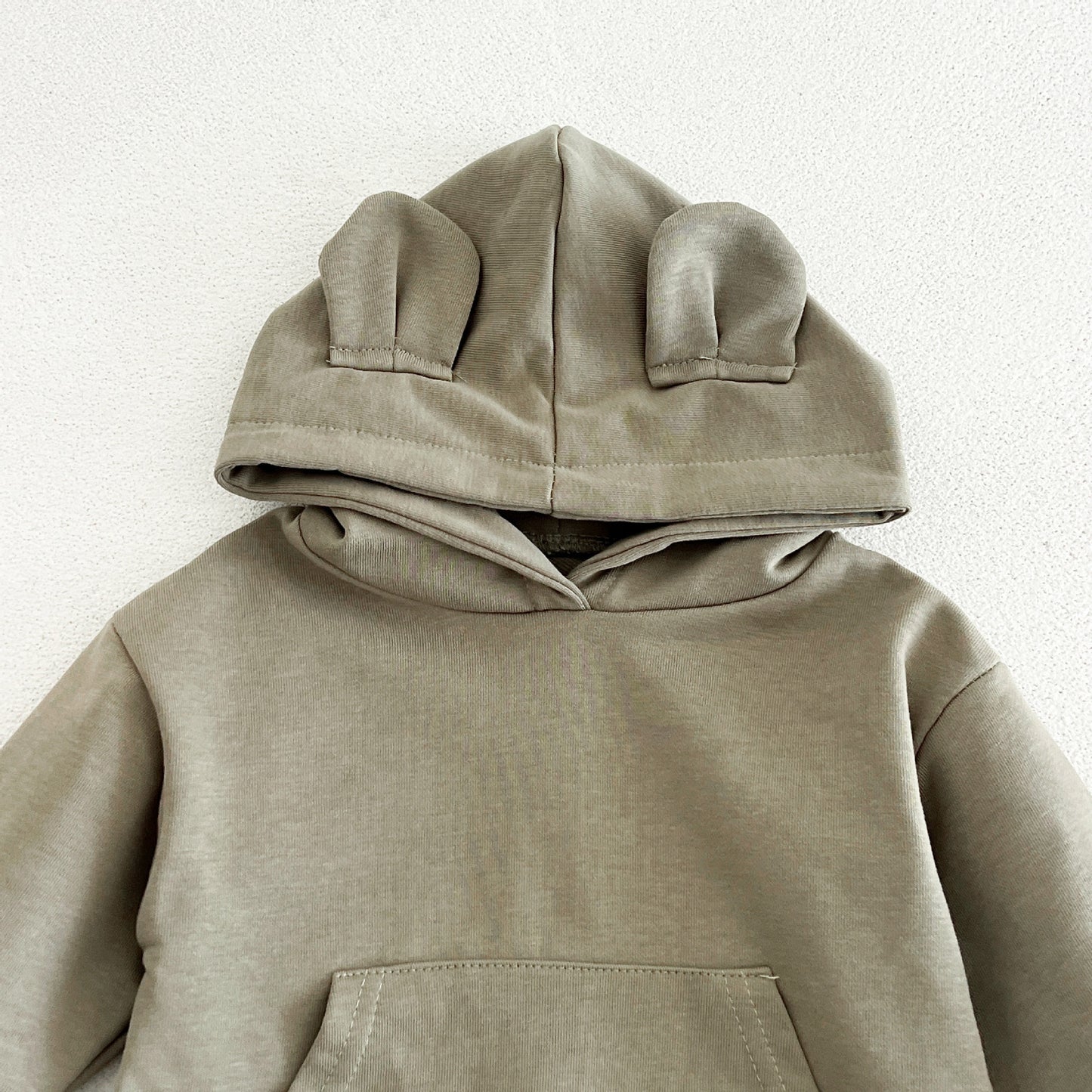MyKids-USA® Autumn Solid Color Baby Kids Unisex Hooded Bodysuit