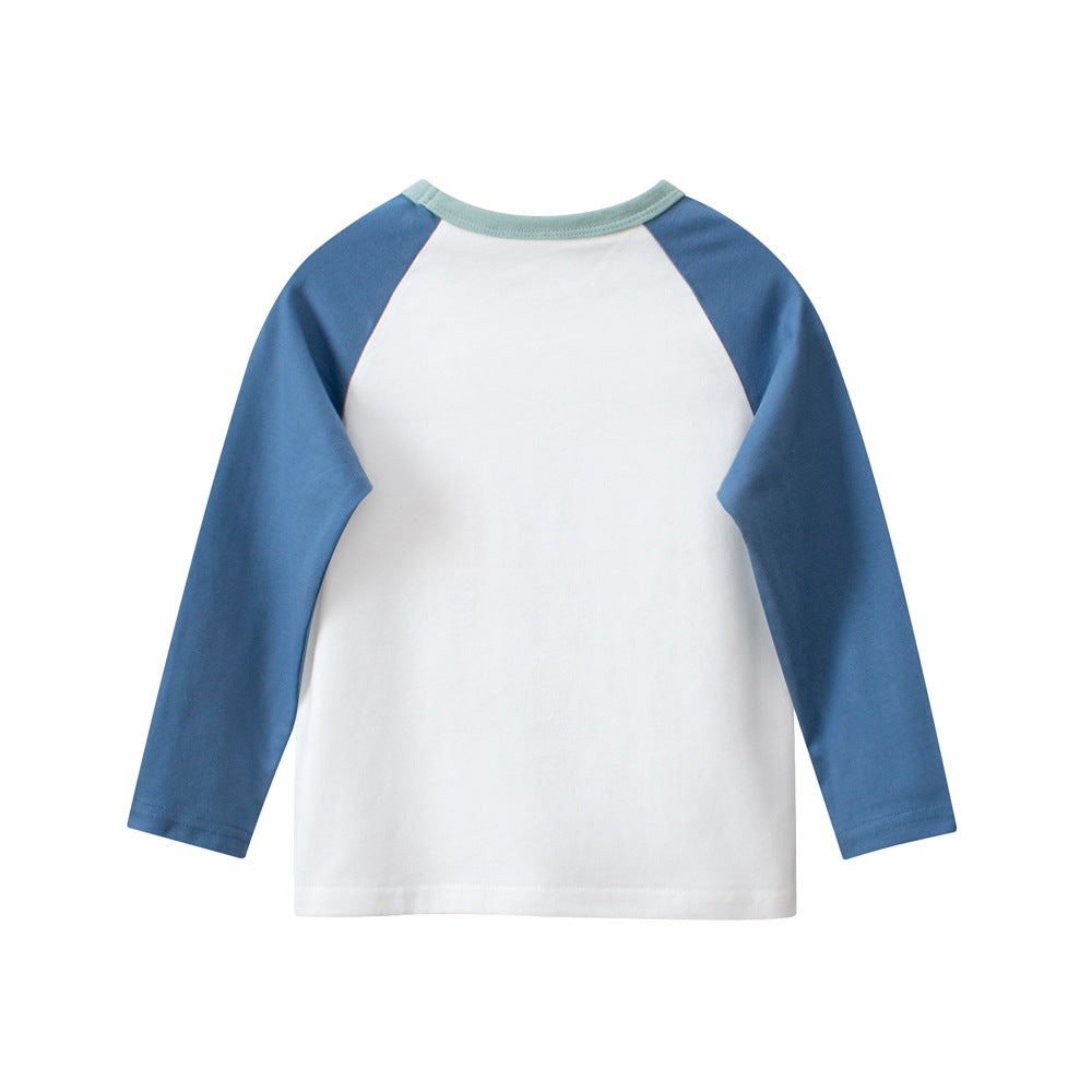 Autumn Baby Kids Boys Letters and Cartoon Print Long Sleeves Crew Neck Cute Top Shirt, MyKids-USA®, Baby & Toddler Tops, MyKids-USA -  -  -  -  -  -  - 