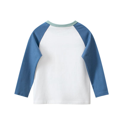 Autumn Baby Kids Boys Letters and Cartoon Print Long Sleeves Crew Neck Cute Top Shirt, MyKids-USA®, Baby & Toddler Tops, MyKids-USA -  -  -  -  -  -  - 