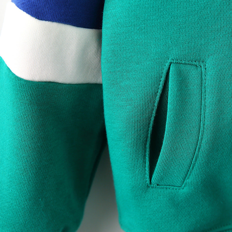 Arrival European and American Style Kids’ Hooded Zip-up Coat with Striped Long Sleeves, MyKids-USA®, Track Jackets, MyKids-USA -  -  -  -  -  -  - 