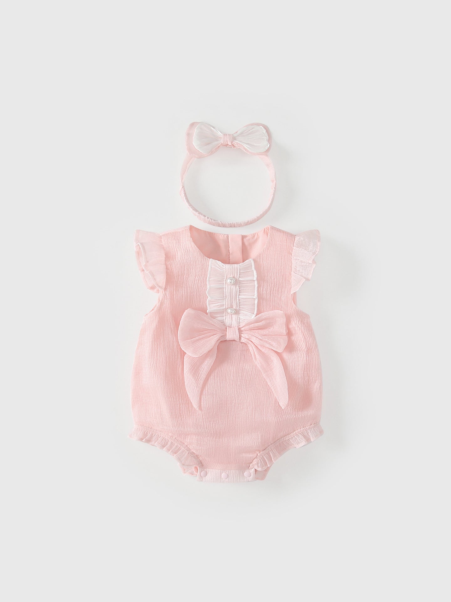 Summer Arrival Fly Sleeves Beaded Onesies for Stylish Girls, MyKids-USA®, Baby & Children's One-Pieces, MyKids-USA -  -  -  -  -  -  - .