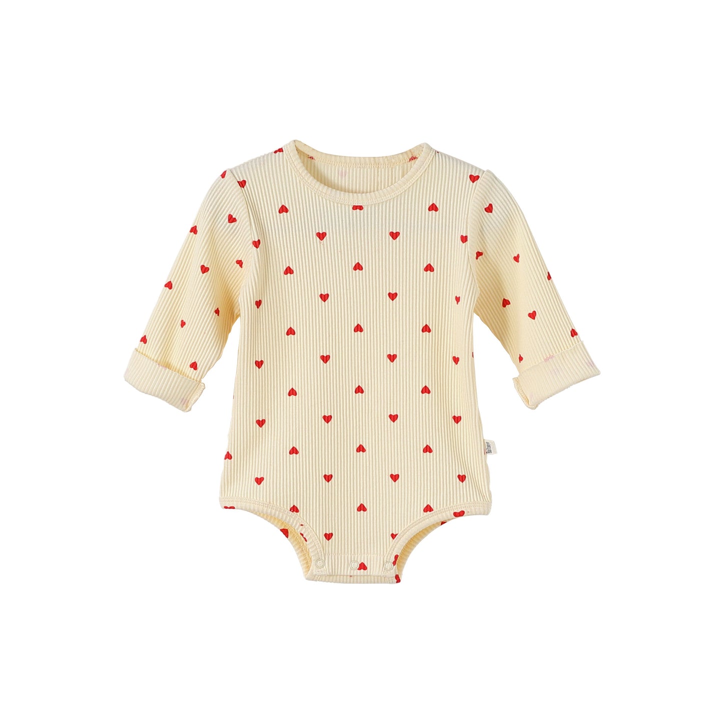 Autumn and Spring Arrival Baby Kids Unisex Hearts Pattern Long Sleeves Casual Rompers/Bodysuit