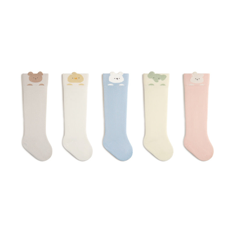 Autumn and Spring Baby Unisex Breathable Simple Cartoon Pattern Cute Stockings 3-Pair Set, MyKids-USA®, Baby & Toddler Socks & Tights, MyKids-USA -  -  -  -  -  -  - .