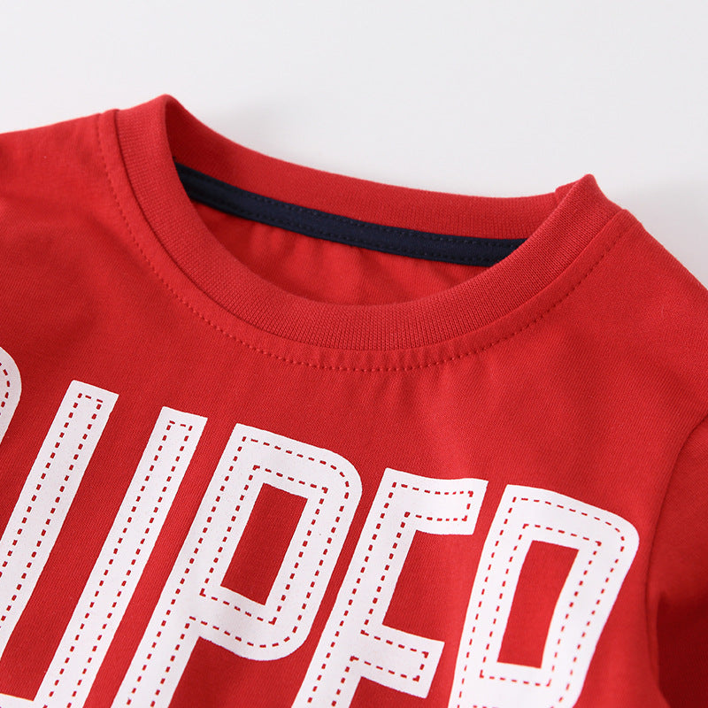 Spring and Autumn Boys Letters Pattern Long Sleeves Top and Star Pattern Pants Clothing Set, MyKids-USA®, Baby & Toddler Outfits, MyKids-USA -  -  -  -  -  -  - 