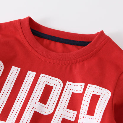 Spring and Autumn Boys Letters Pattern Long Sleeves Top and Star Pattern Pants Clothing Set, MyKids-USA®, Baby & Toddler Outfits, MyKids-USA -  -  -  -  -  -  - 