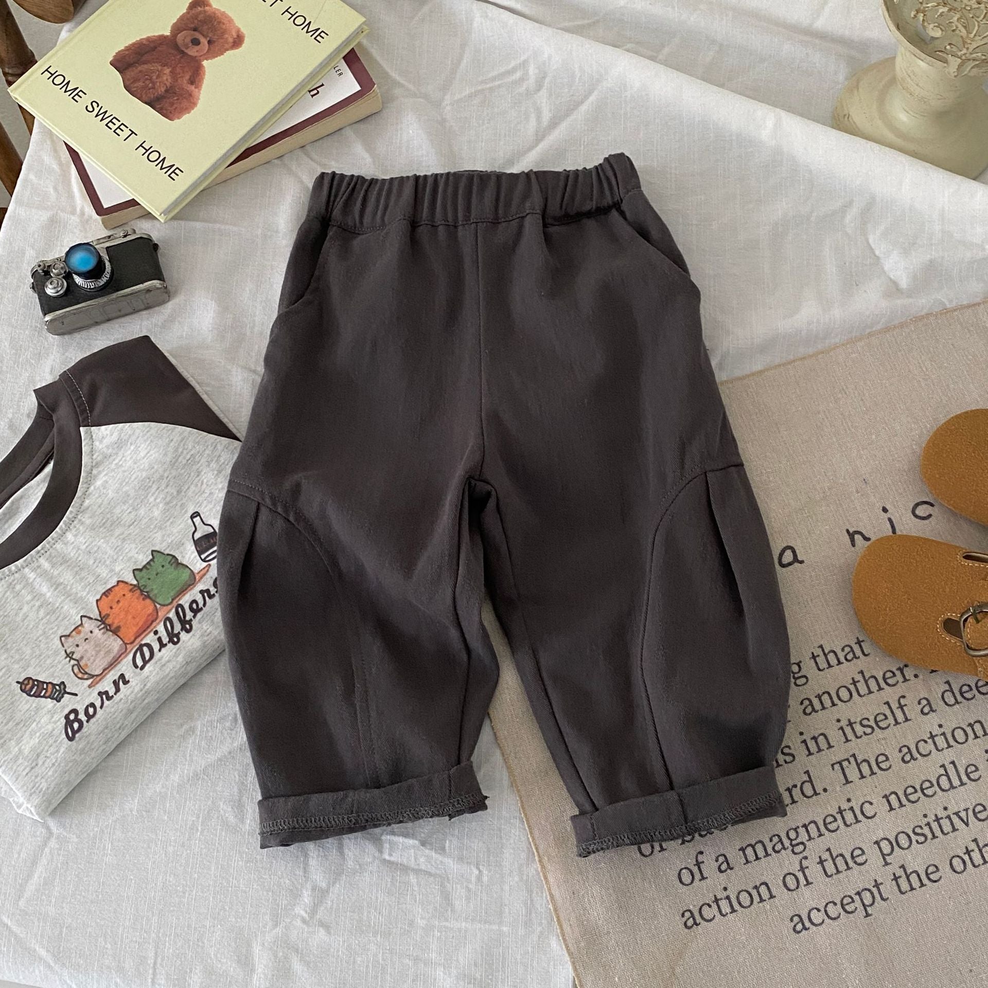 Autumn and Spring Arrival Casual American Style Plain Pants, MyKids-USA®, Trousers, MyKids-USA -  -  -  -  -  -  - 