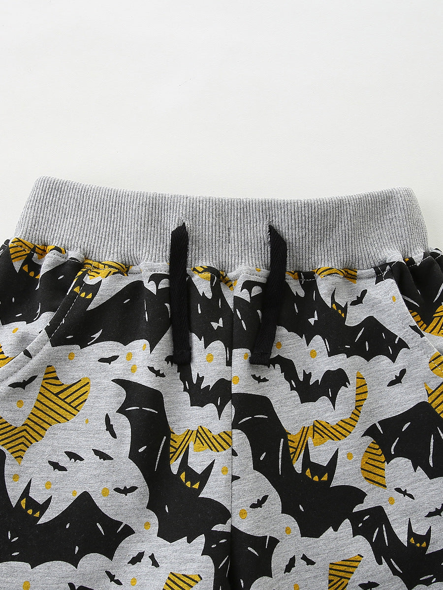 Arrival Summer Kids Boys Halloween Cartoon Pattern Pants
