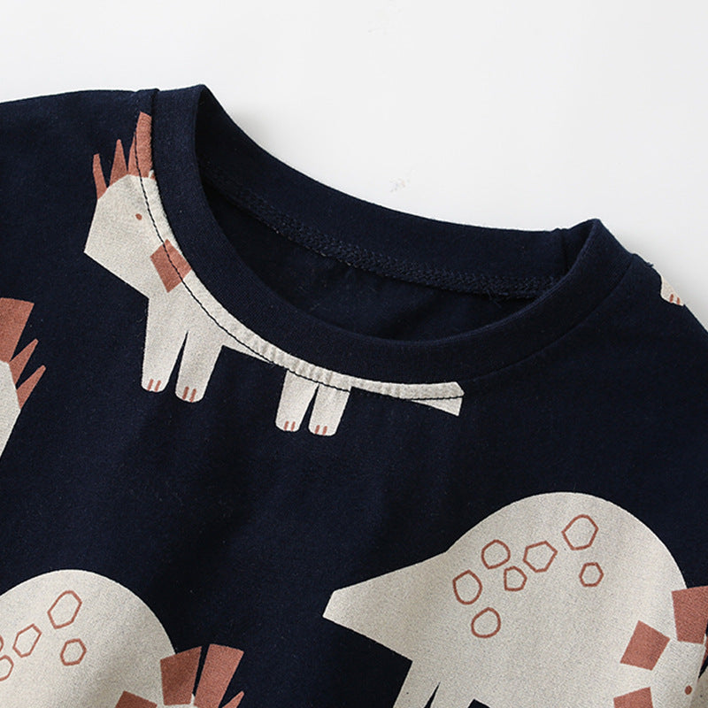 Summer Baby Kids Cartoon Dinosaurs Pattern T-shirt and Shorts Casual Clothing Set for Boys, MyKids-USA®, Baby & Toddler Outfits, MyKids-USA -  -  -  -  -  -  - 