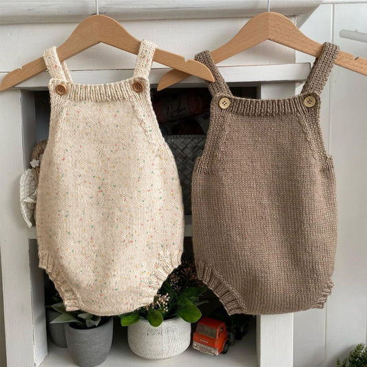 Arrival Autumn and Spring Baby Unisex Simple Solid Color or Dots Pattern Sleeveless Knitted Bodysuit, MyKids-USA®, Baby One-Pieces, MyKids-USA -  -  -  -  -  -  - .