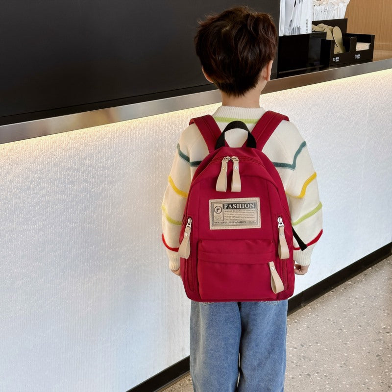 Preschool Children Lightweight And Portable Compact Canvas Backpack