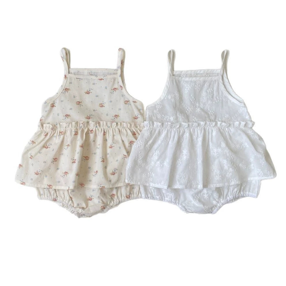 Summer Arrival Baby Girls Cute Sleeveless Floral Pattern Dress Design Onesies, MyKids-USA®, Baby One-Pieces, MyKids-USA -  -  -  -  -  -  - 