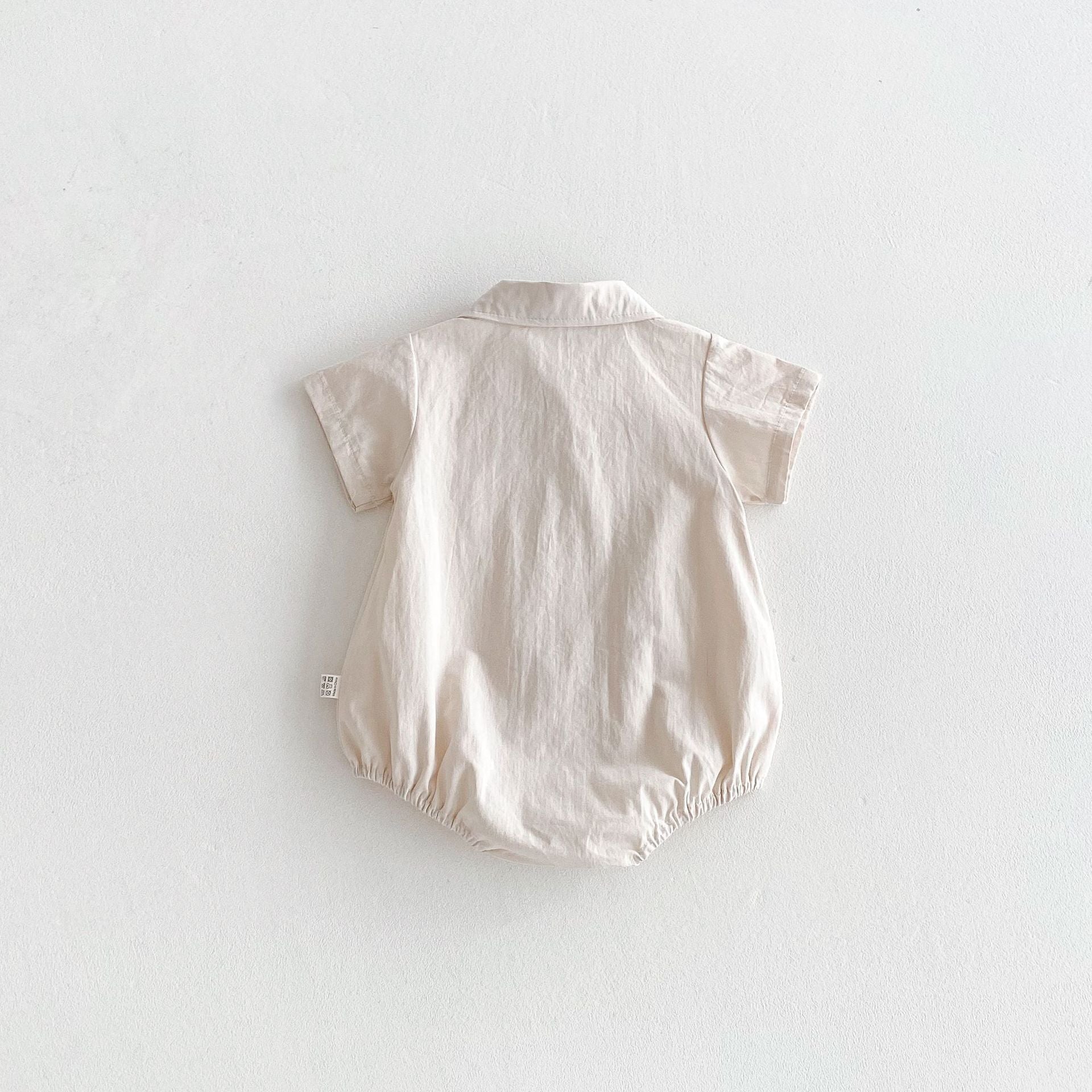 Summer Arrival Baby Boys Short Sleeves Solid Color Turn-down Bodysuit, MyKids-USA®, Bodysuits, MyKids-USA -  -  -  -  -  -  - .