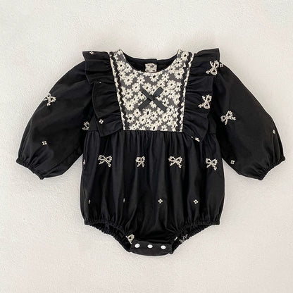 Autumn Arrival Baby Girls Color Patchwork Flowers and Butterfly-bows Pattern Long-sleeved Onesies and Dress – Princess Sister Matching Set, MyKids-USA®, Baby & Toddler Outfits, MyKids-USA - Size/Age - 66 (3-6M) - Color - Apricot -  -  - TR2510082159-A