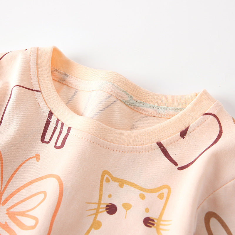 Spring and Autumn Girls Cartoon Pattern Long Sleeves Top and Pants Clothing Set, MyKids-USA®, Baby & Toddler Outfits, MyKids-USA -  -  -  -  -  -  - 