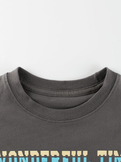 Autumn Arrival Kids Boys Letters Print Crew Neck Long Sleeves Shirt, MyKids-USA®, Baby & Toddler Outerwear, MyKids-USA -  -  -  -  -  -  - 