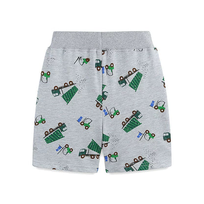 Summer Arrival Baby Kids Boys Cotton Casual Style Cartoon Trucks Printed Pattern Shorts, MyKids-USA®, Shorts, MyKids-USA -  -  -  -  -  -  - 