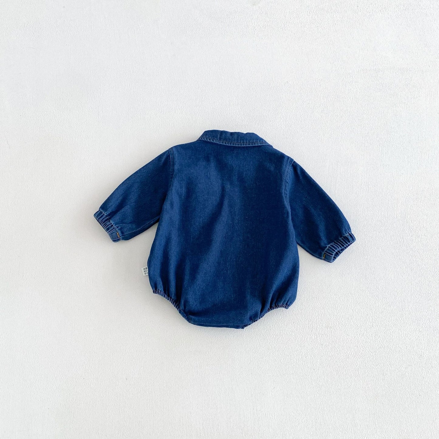MyKids-USA® Autumn Arrival Baby Long Sleeves Cute Denim Single Breasted Bodysuit