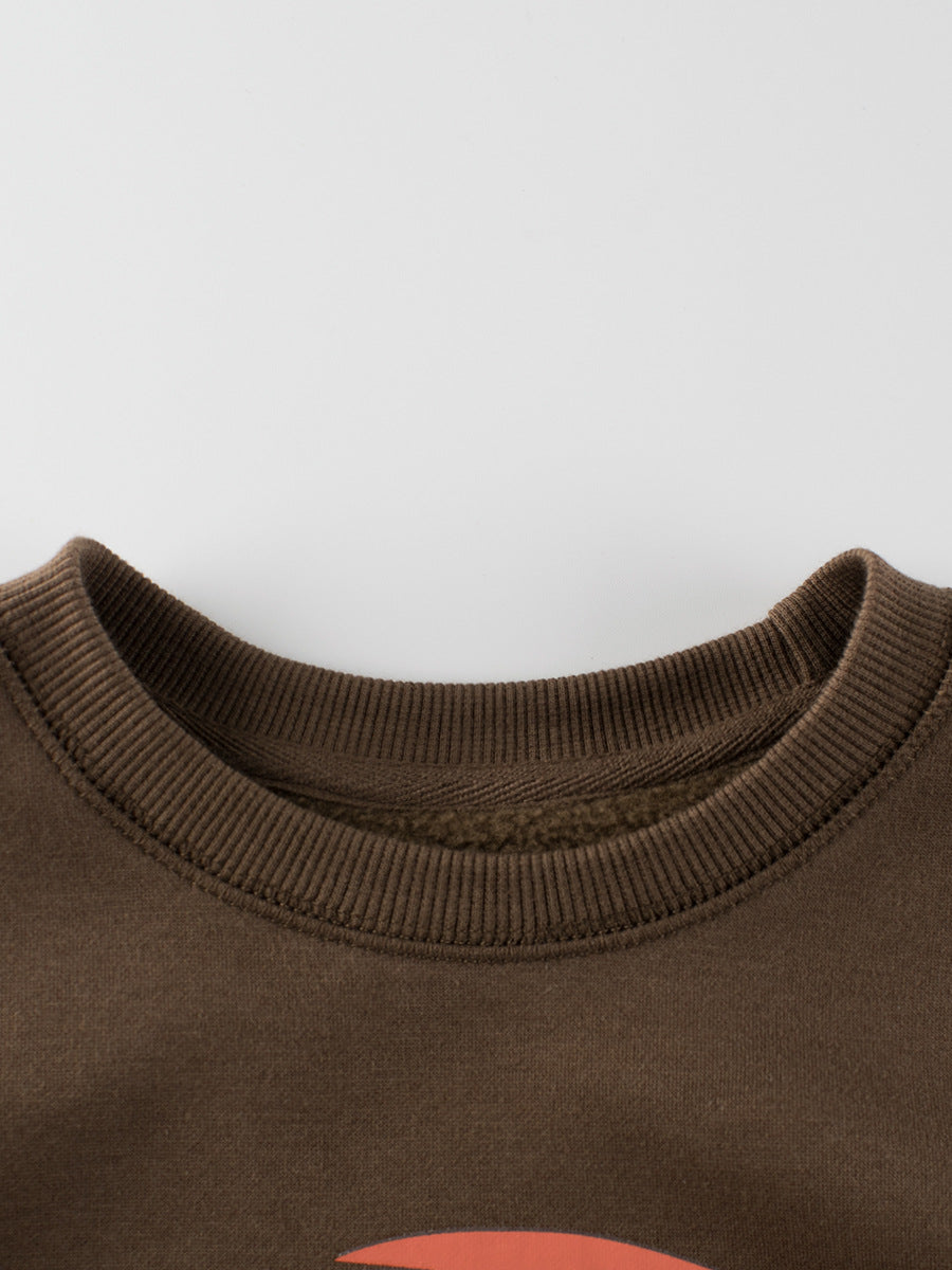 Winter Arrival Boys Landscape Print Crew Neck Long Sleeves Thick Sweatshirt, MyKids-USA®, Baby & Toddler Outerwear, MyKids-USA -  -  -  -  -  -  - 