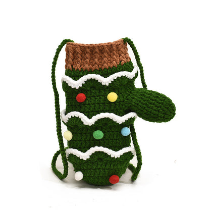 Cute Glove-Shaped Knitted Crossbody Bag, MyKids-USA®, Gloves, MyKids-USA - Size/Age - Average Size (0-12Y） - Color - Green -  -  - TR2411241447-A.