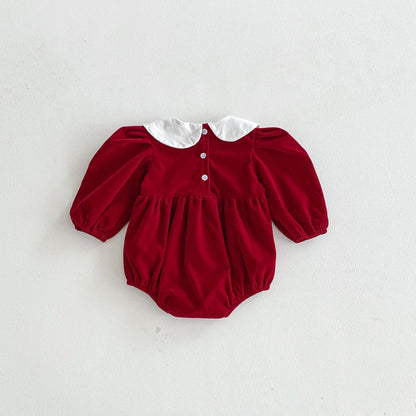 Autumn Arrival Baby Girls Long Sleeves Color Patchwork Onesies, MyKids-USA®, Baby One-Pieces, MyKids-USA -  -  -  -  -  -  - 