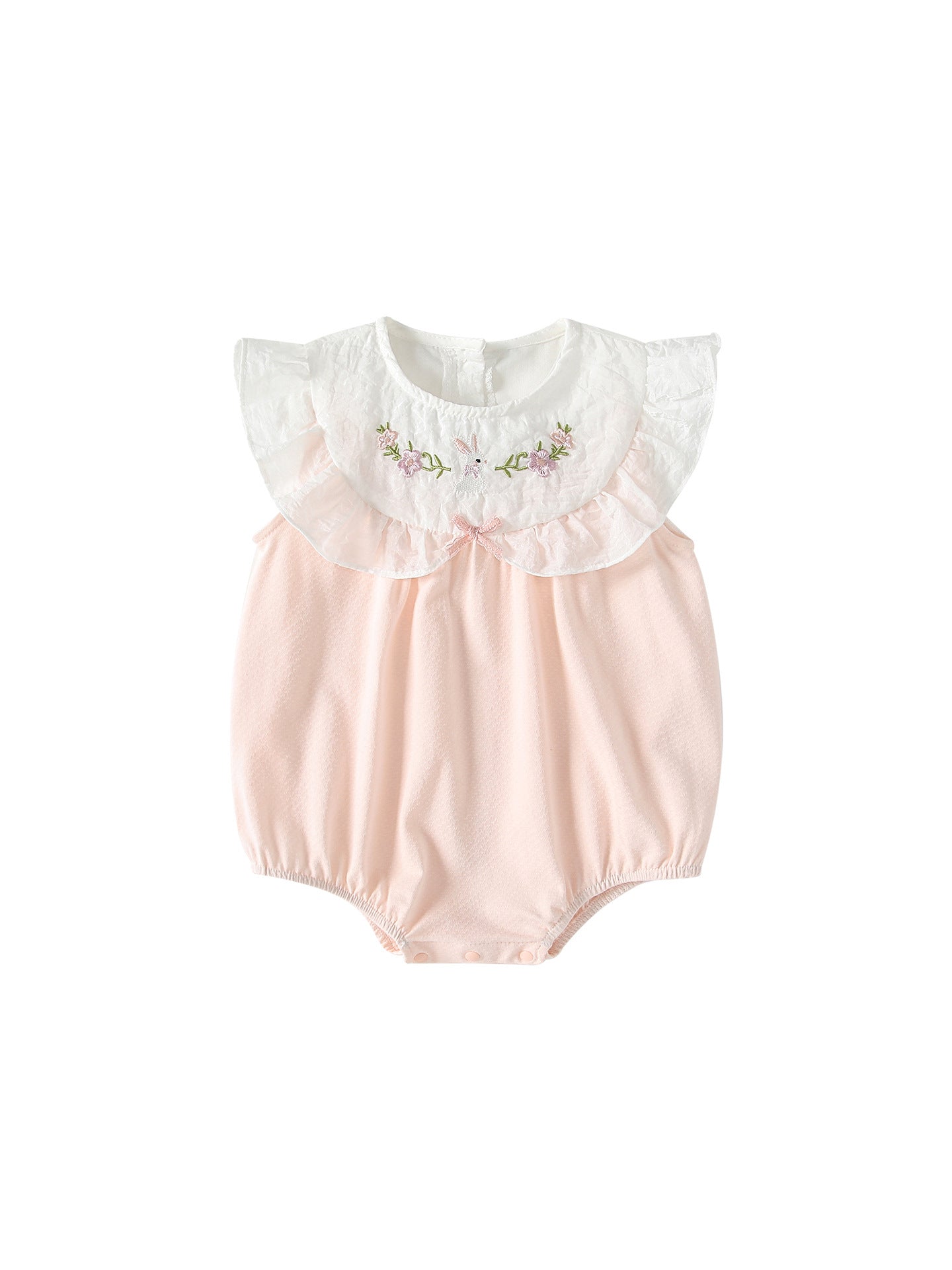 Summer Arrival Baby Girls Sleeveless Flowers Embroidered Pattern Bodysuits, MyKids-USA®, Baby & Children's One-Pieces, MyKids-USA -  -  -  -  -  -  - .