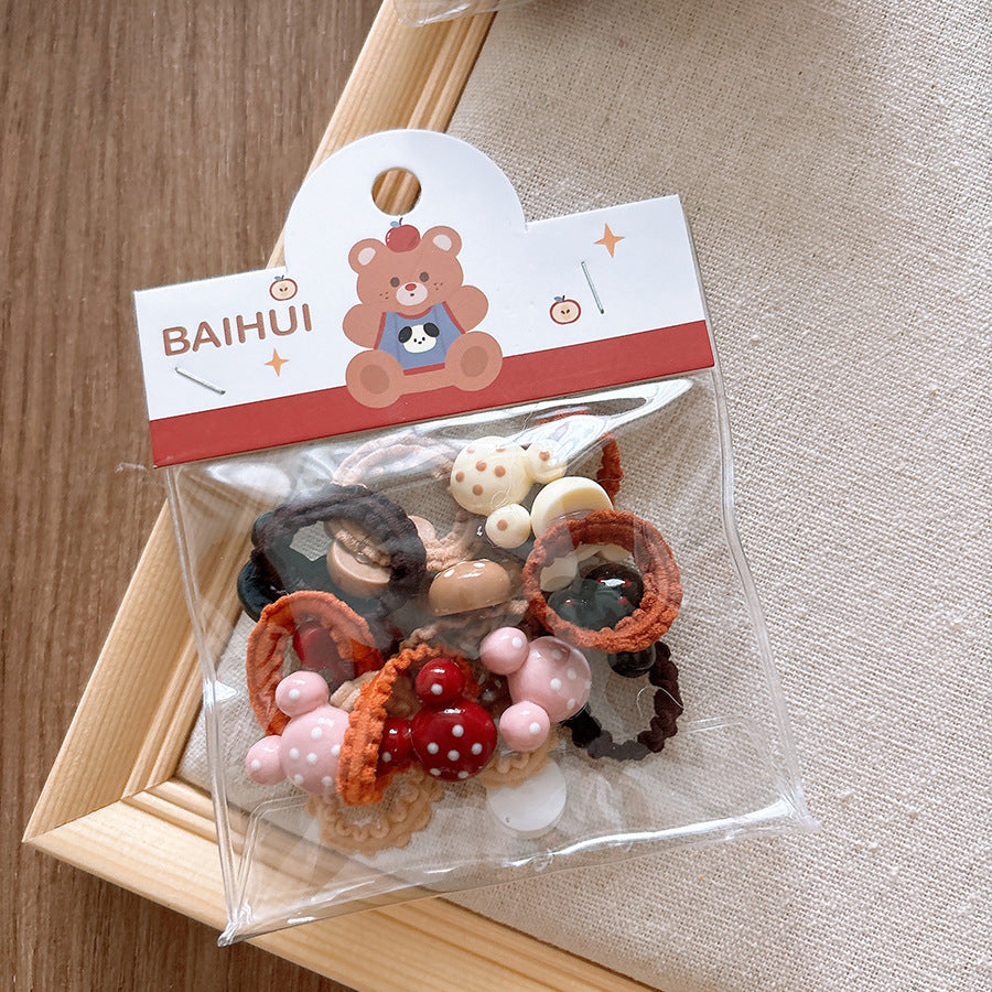 Collection of Versatile Cute Cartoon Small Children’s Star Hair Clip and Lace Baby Headband, MyKids-USA®, Hair Pins, Claws & Clips, MyKids-USA - Size/Age - Average Size (0-12Y） - Color - Beige -  -  - TR2411201359-B.