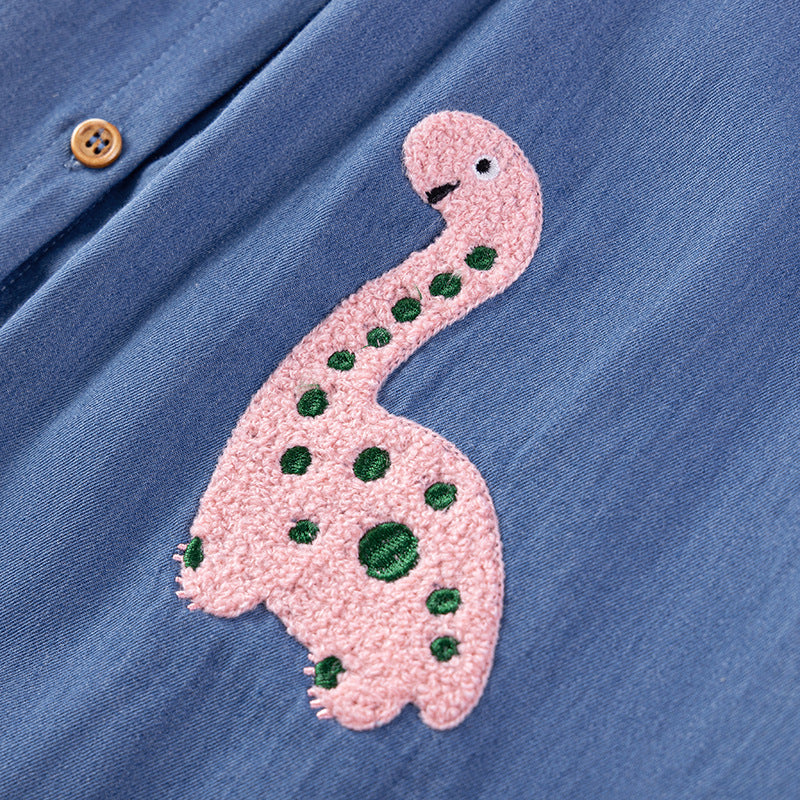 Summer Arrival Denim Cartoon Pattern Fly Sleeves Dress for Stylish Girls, MyKids-USA®, Baby & Toddler Dresses, MyKids-USA -  -  -  -  -  -  - 