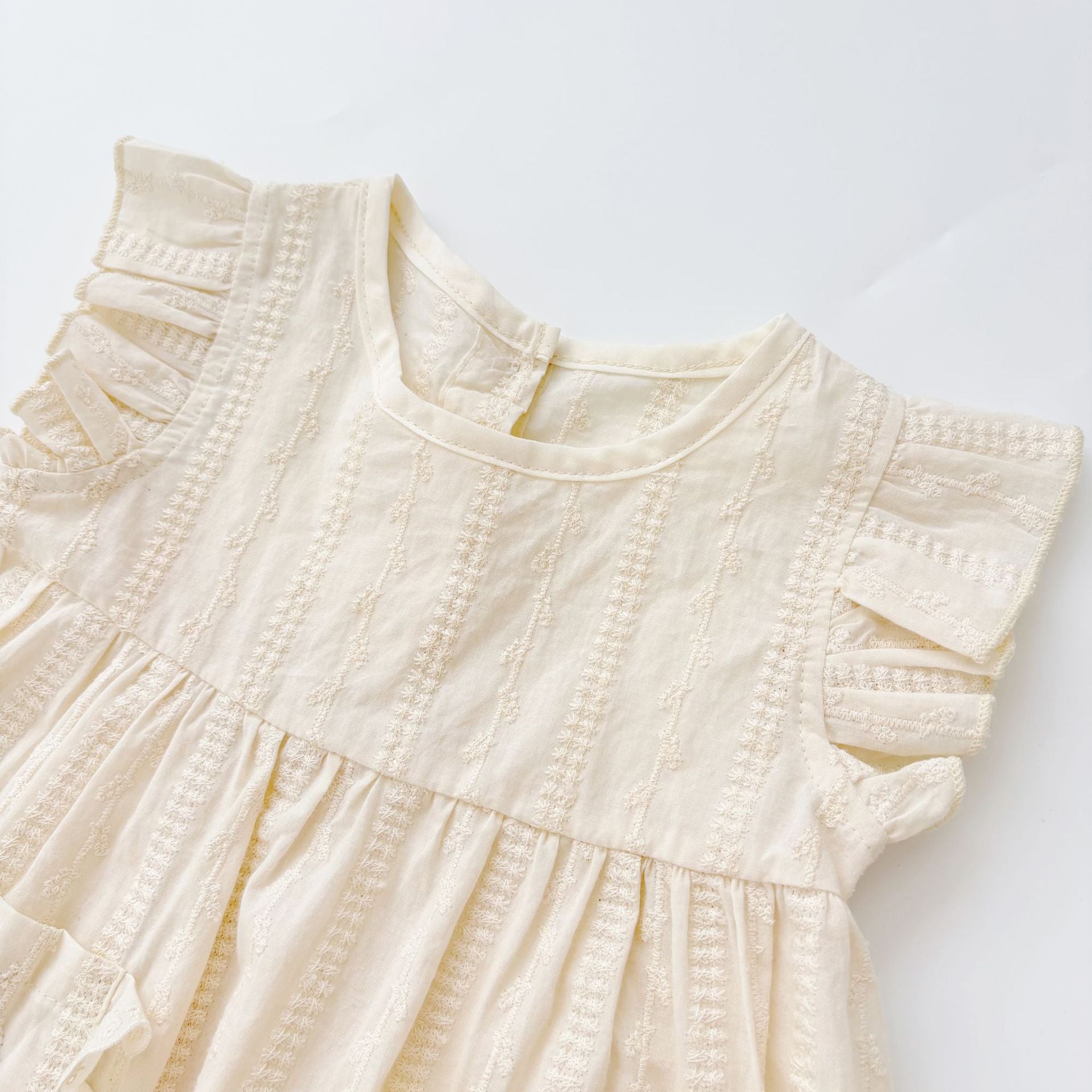 Summer Hot Selling Kids Girls Cute Fly Sleeves Striped and Flowers Pattern Dress, MyKids-USA®, Baby & Toddler Dresses, MyKids-USA -  -  -  -  -  -  - 