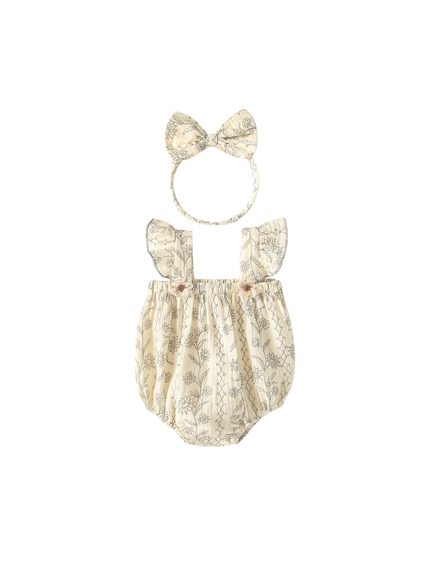 Summer Arrival Baby Girls Sleeveless Floral Pattern Strap Bodysuit, MyKids-USA®, Baby & Children's One-Pieces, MyKids-USA -  -  -  -  -  -  - .