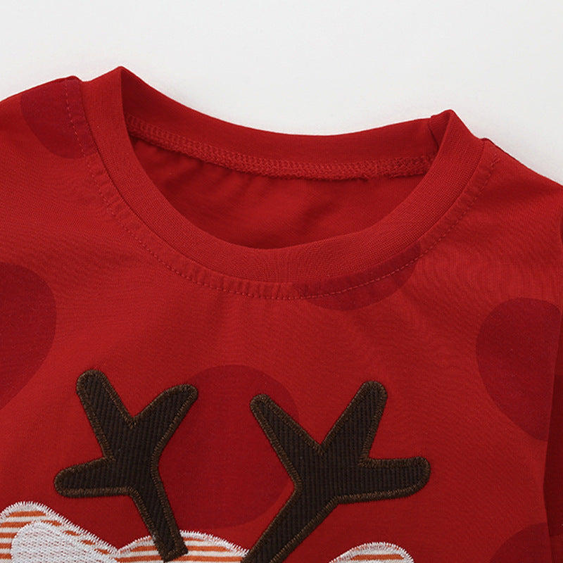 Autumn and Spring Arrival Christmas Cartoon Pattern Long Sleeves Pullover for Stylish Girls, MyKids-USA®, Sweaters, MyKids-USA -  -  -  -  -  -  - 