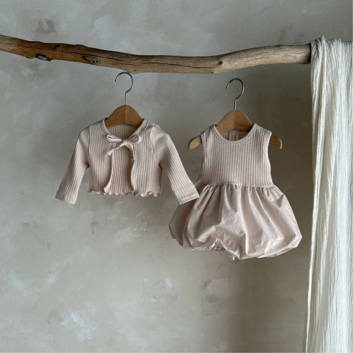 Autumn and Spring Baby Kids Girls Long Sleeves Solid Color Coat and Sleeveless Dress Clothing Set, MyKids-USA®, Baby & Toddler Outfits, MyKids-USA -  -  -  -  -  -  - .