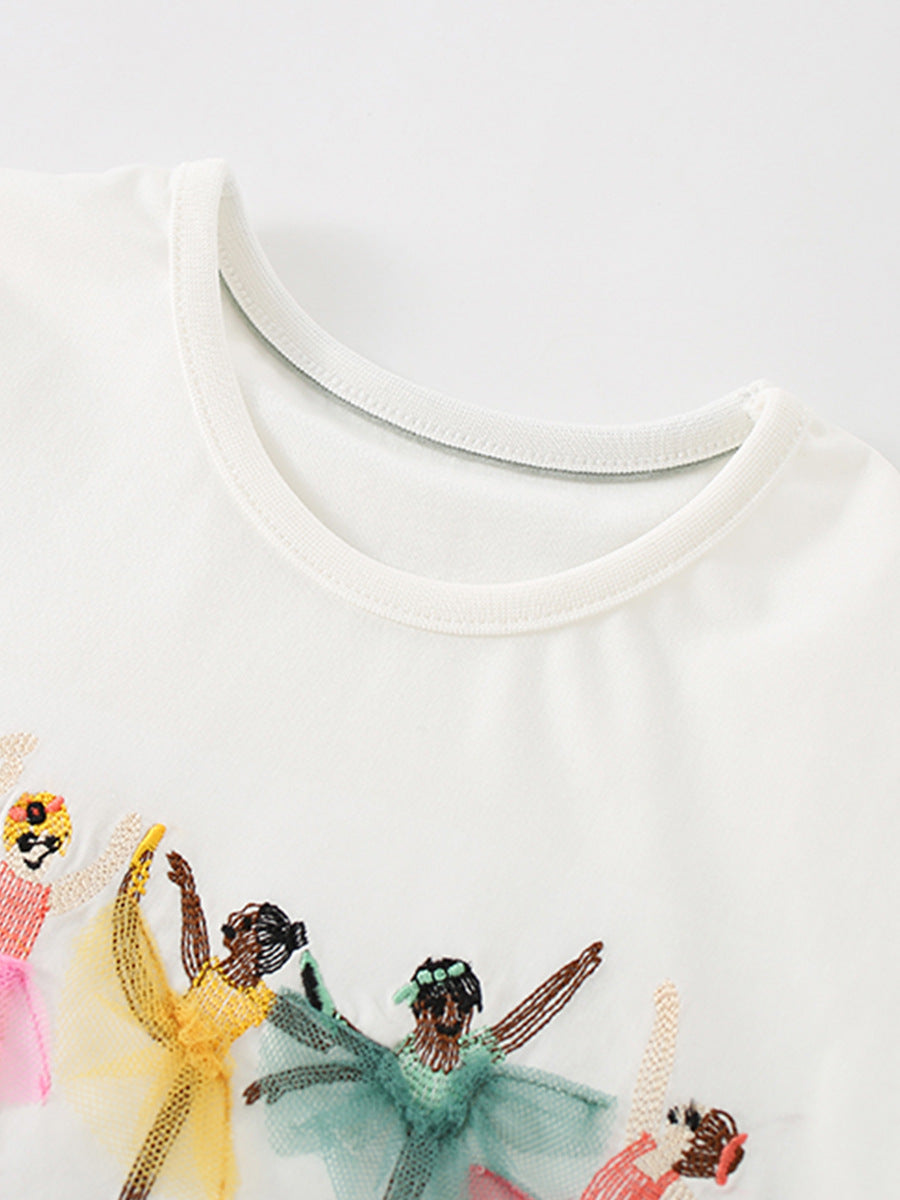 Summer Girls’ Princess Cartoon Pattern T-shirt in European and American Style, MyKids-USA®, T-Shirts, MyKids-USA -  -  -  -  -  -  - .