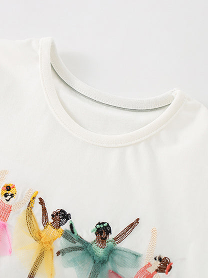 Summer Girls’ Princess Cartoon Pattern T-shirt in European and American Style, MyKids-USA®, T-Shirts, MyKids-USA -  -  -  -  -  -  - .