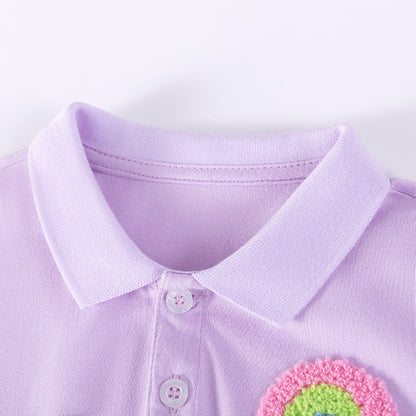 Summer Arrival Rainbow Pattern Turn-down Collar Short Sleeves Dress for Stylish Girls, MyKids-USA®, Baby & Children's Dresses, MyKids-USA -  -  -  -  -  -  - .